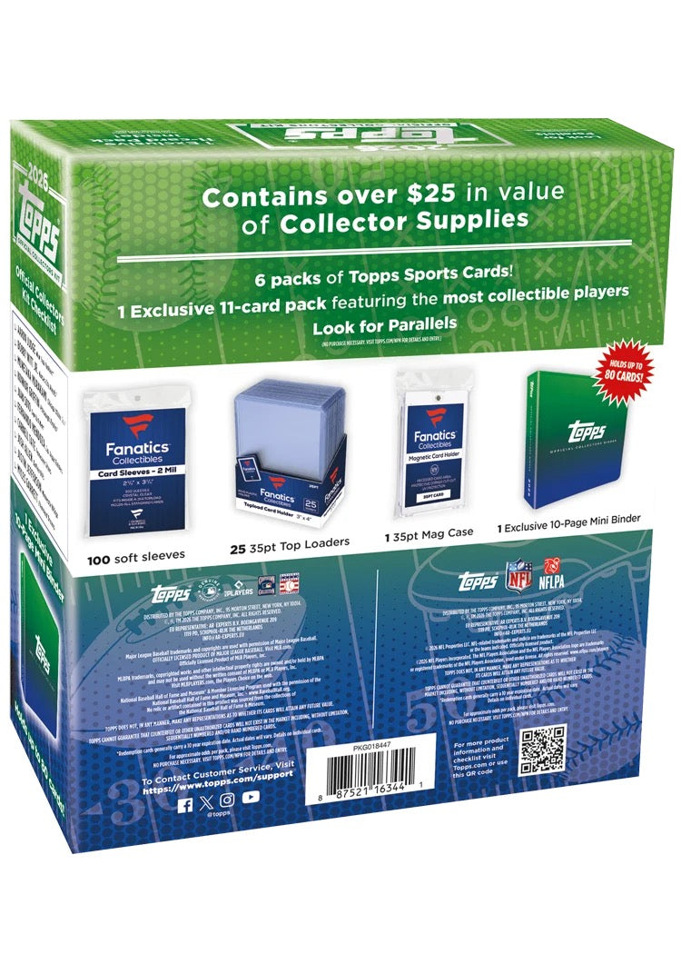 2026 Topps Official Collectors Kit – MLB & NFL (Wave 2)