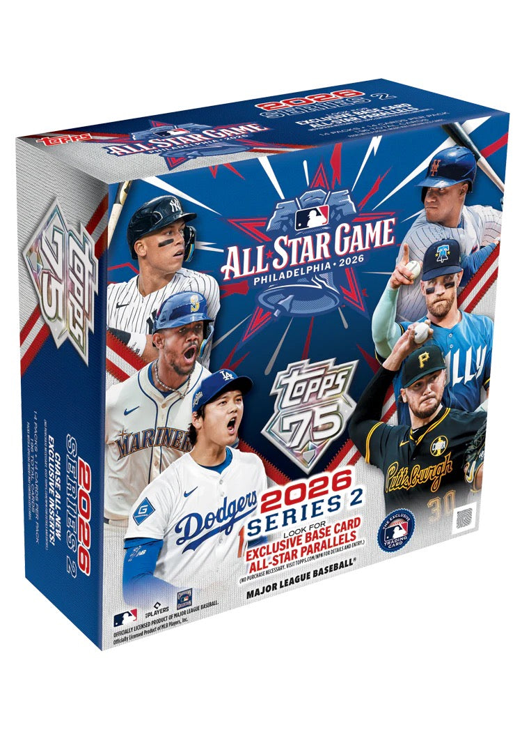 2026 Topps Series 2 Baseball All-Star Game Mega Box – Factory Sealed – 196 Cards – Exclusive ASG Parallels