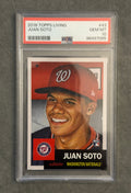 2018 Topps Living Set #43 Juan Soto Rookie Card RC — PSA 10 Gem Mint — Washington Nationals